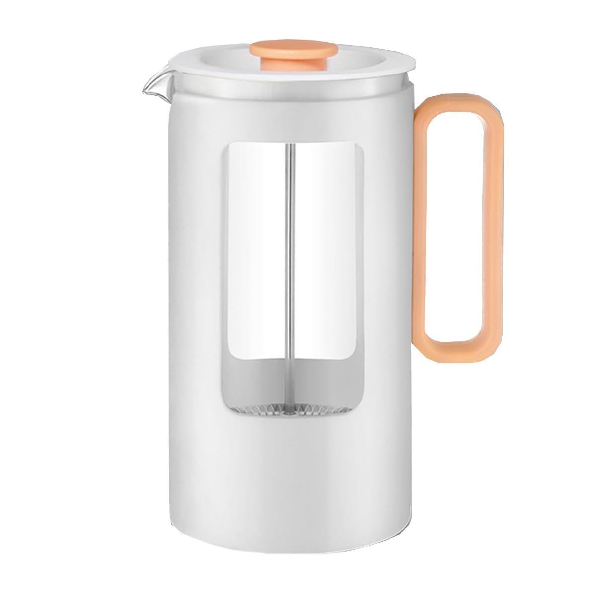 French Press Coffee Maker with Plastic Handle, Double Wall Insulation & Stainless Steel Filter P718