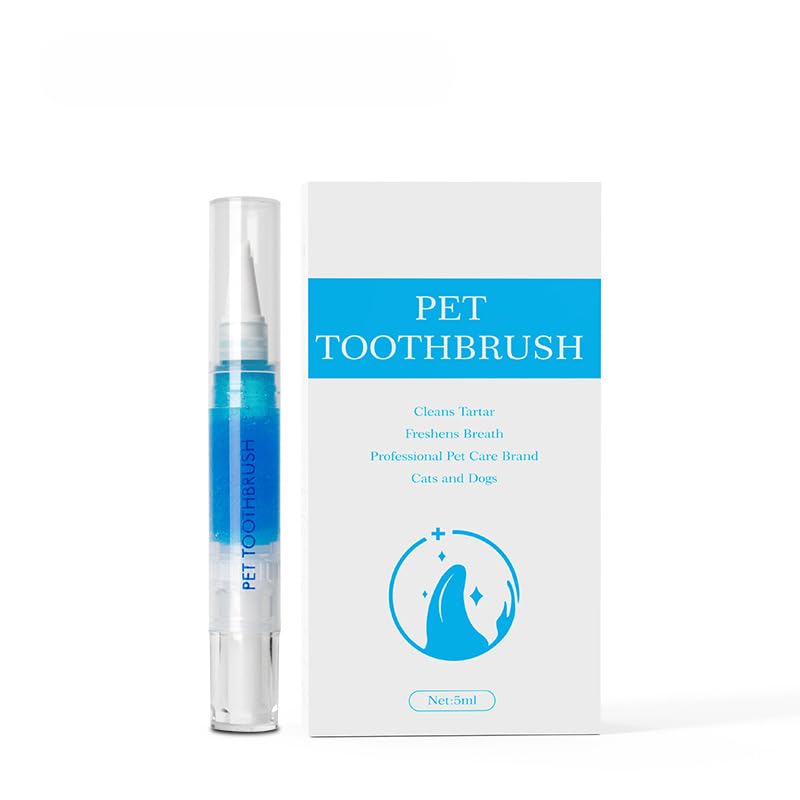 Pet Teeth Cleaning Pen 2-Pack Twist-Up Toothbrush Gel Kits with 45-Degree Soft Brush Head S879194