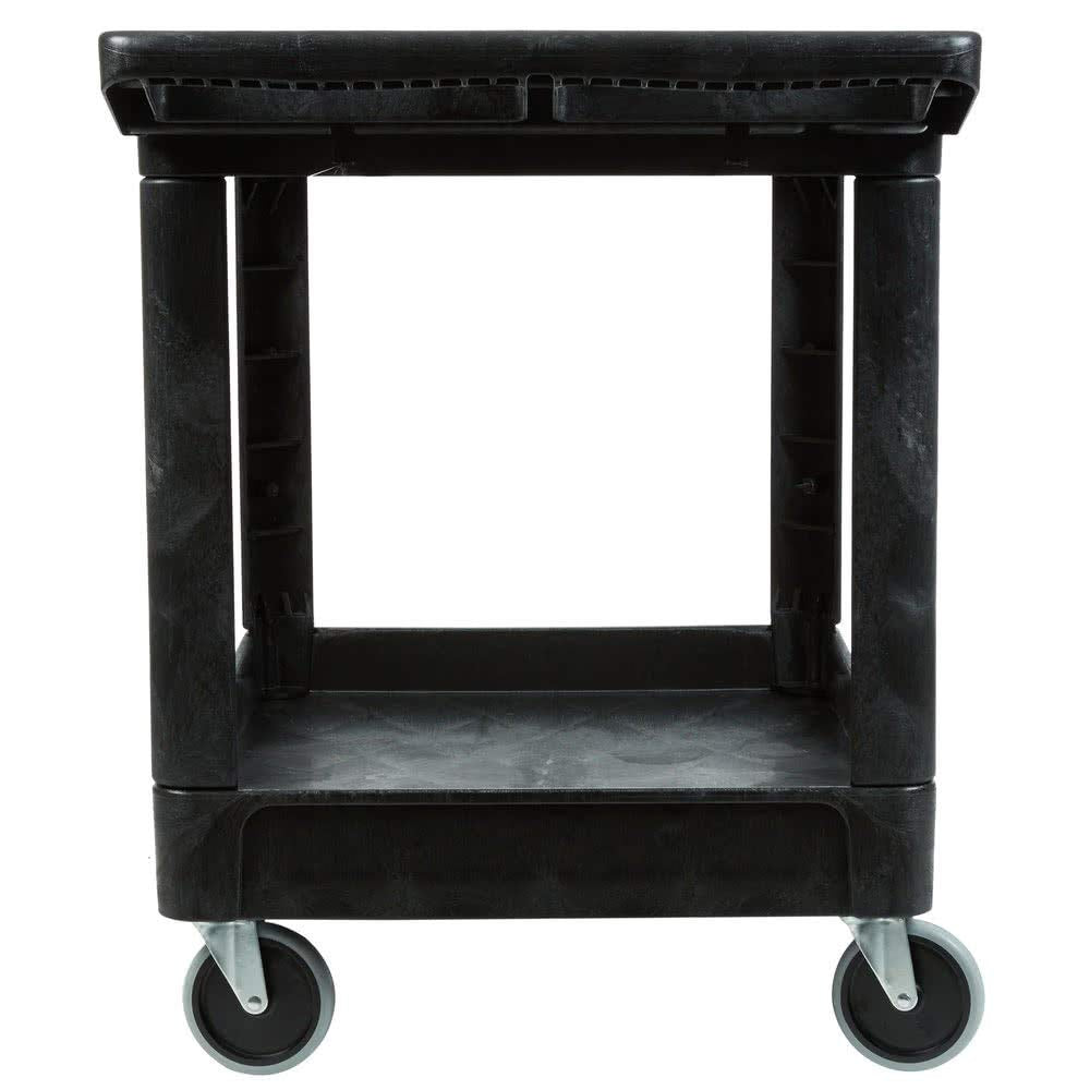 2-Shelf Utility Service Cart, Black, 500 lbs. Capacity U91979