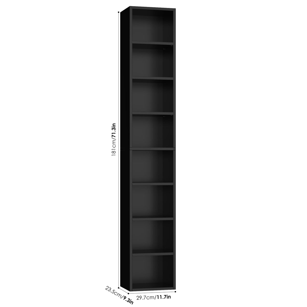 8-Tier Narrow Bookshelf K888832
