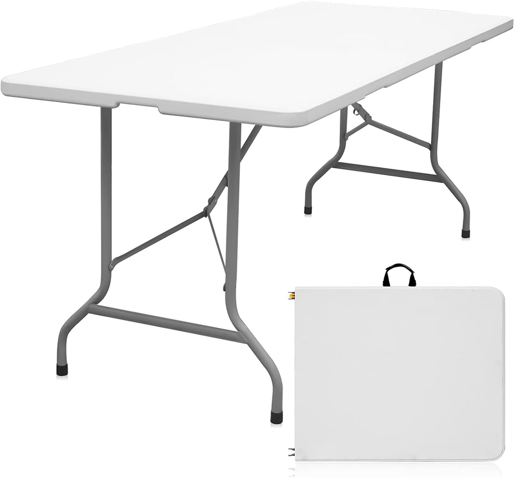 White 6ft Heavy Duty Folding Table P65323