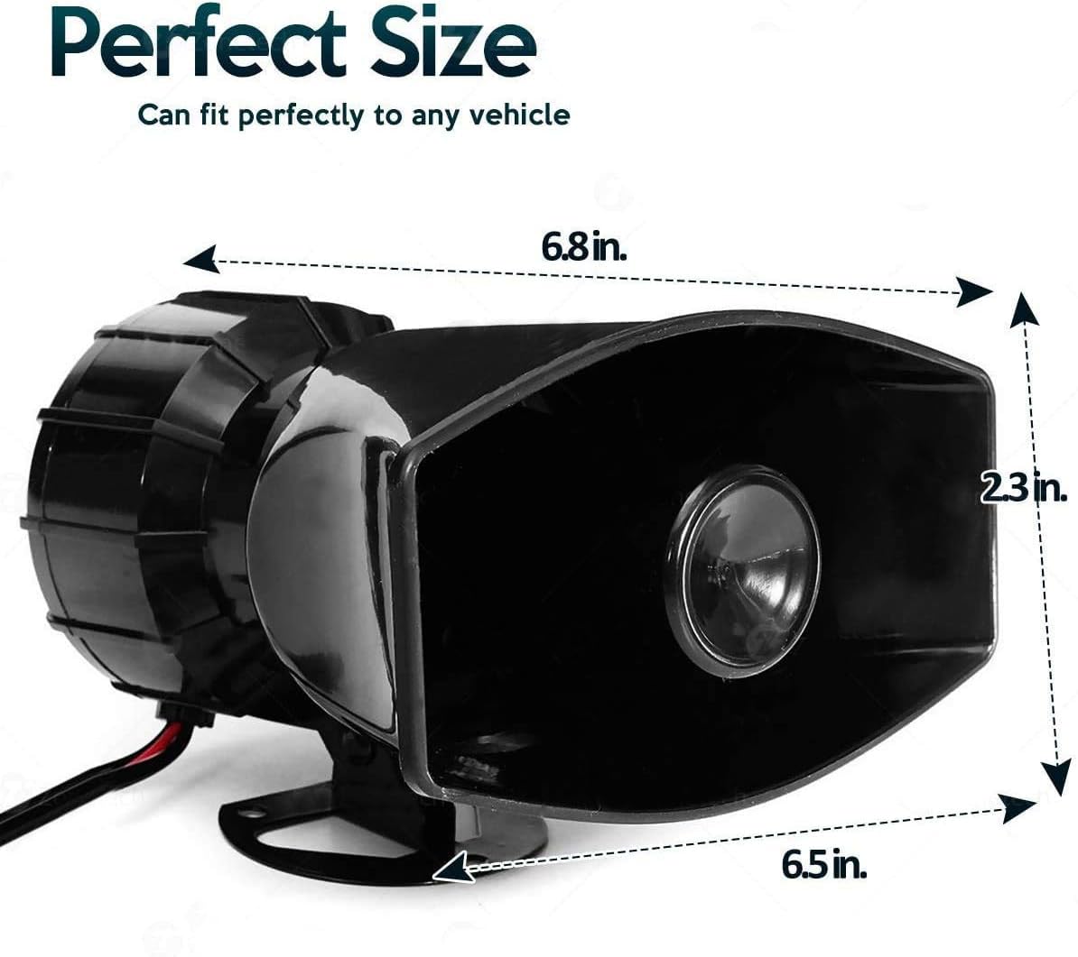 Car Siren Horn with Mic PA Speaker System T30239
