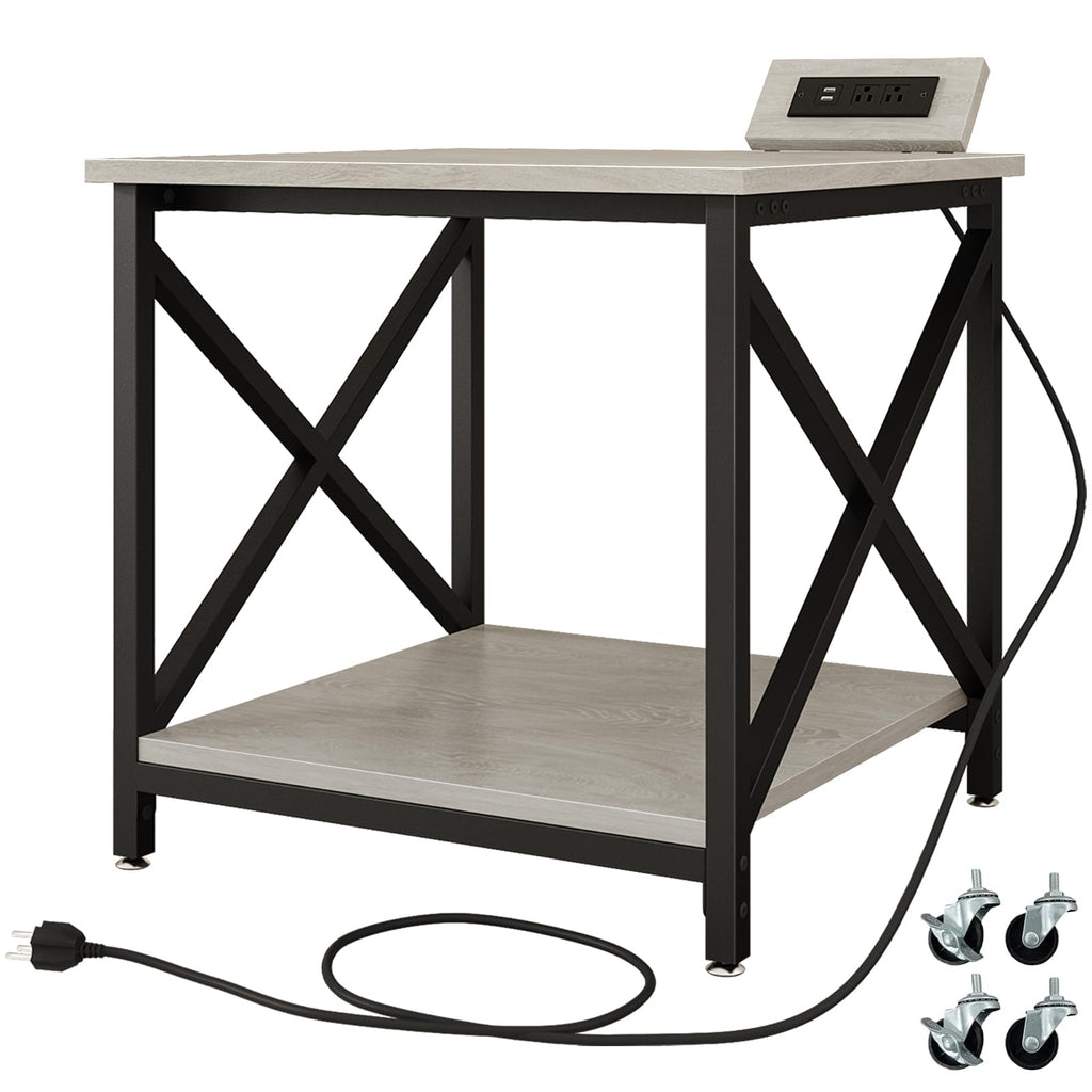 24"x23.6" Printer Stand with Power Outlet I128336