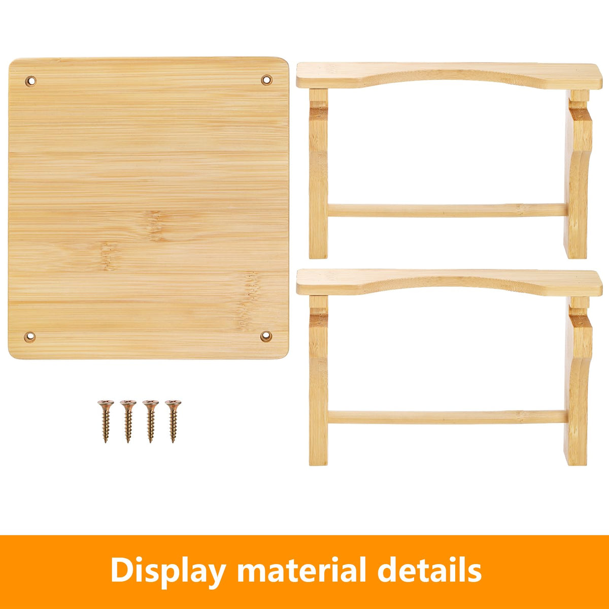 2 Pack Natural Bamboo Beverage Dispenser Stand S460