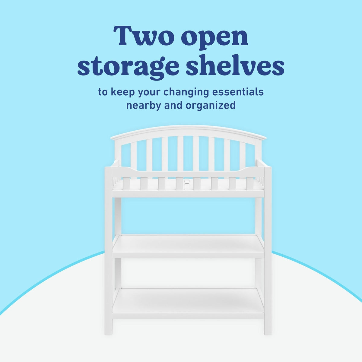 White Changing Table with Changing Pad F1102