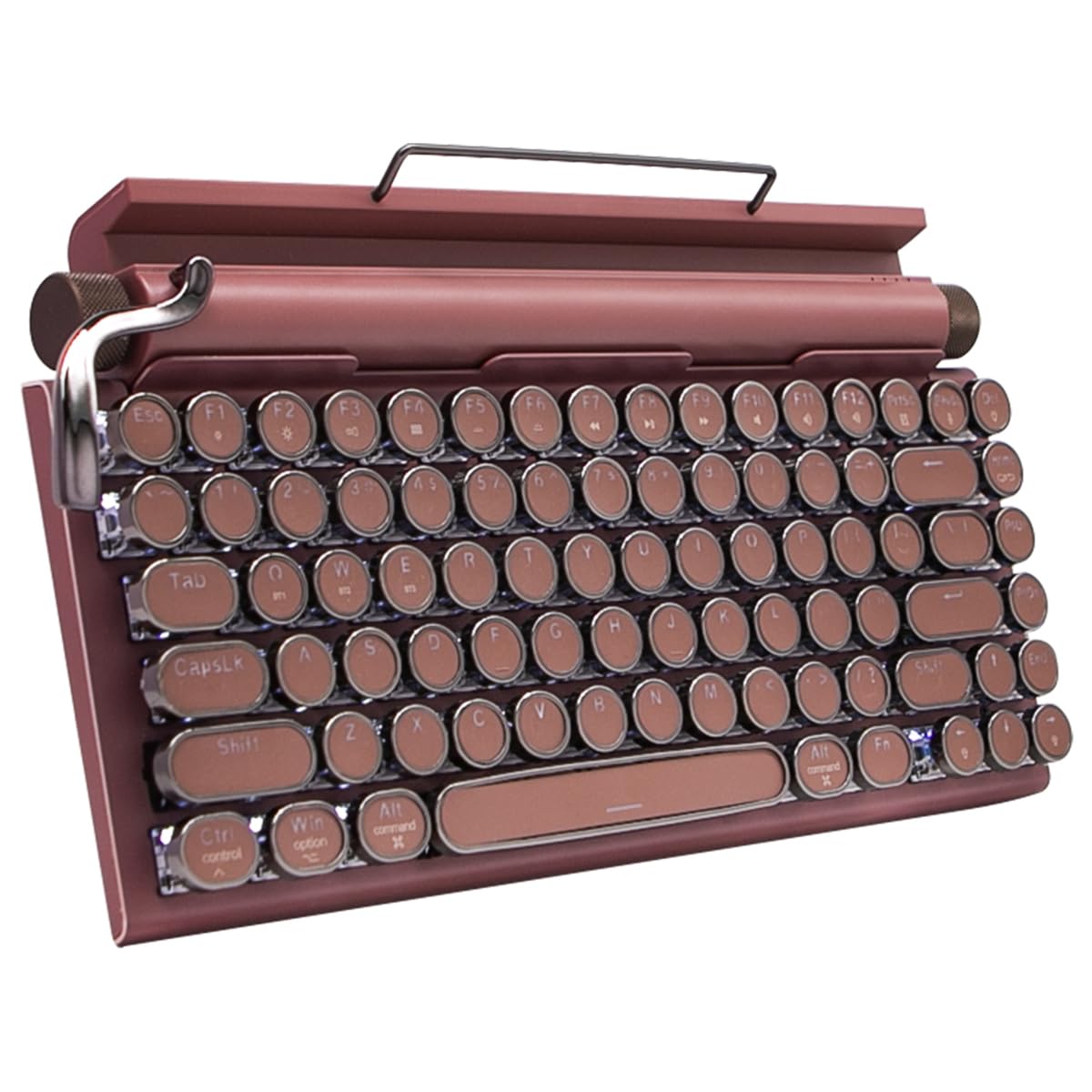 Wireless Mechanical Keyboard with Tablet Stand (Brown) C1494