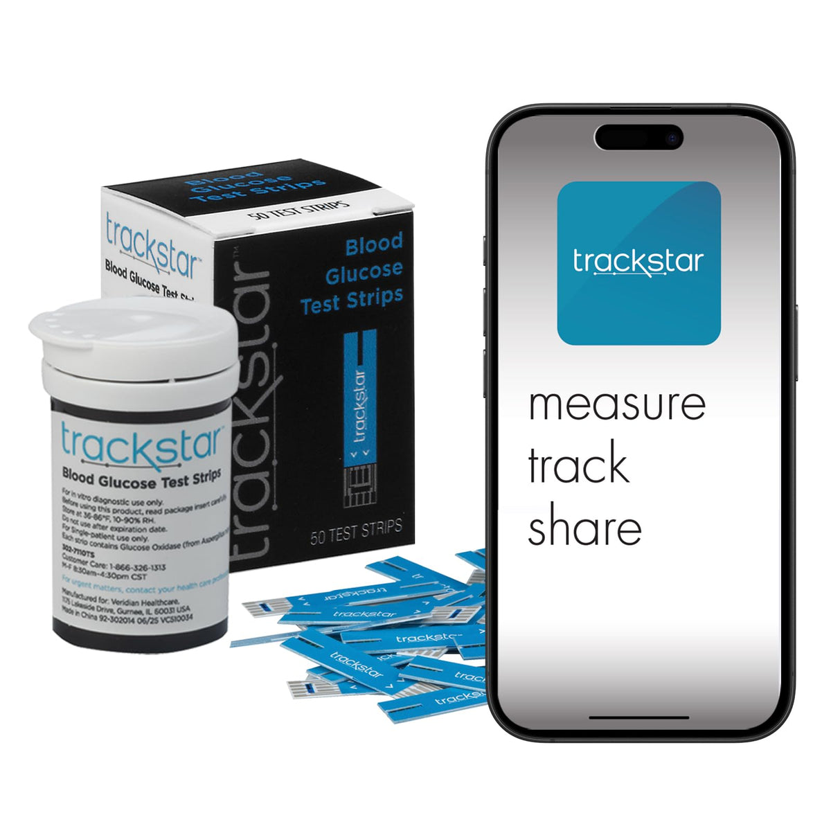 Blood Glucose Test Strips, 50 Count O1721