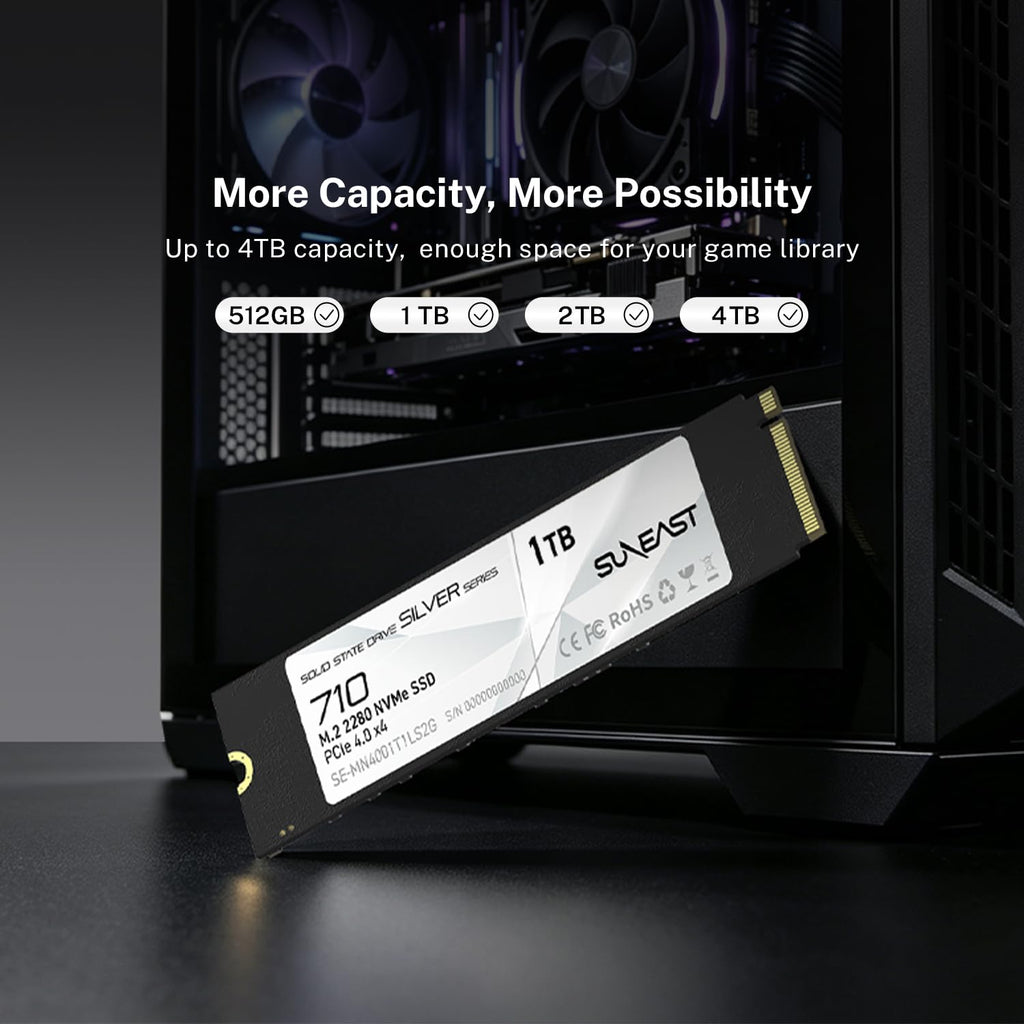1TB M.2 2280 PCIe4.0 NVMe Internal SSD Z69382