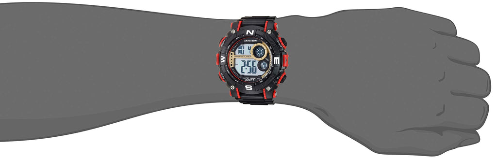 Digital Chronograph Resin Strap Watch F136164