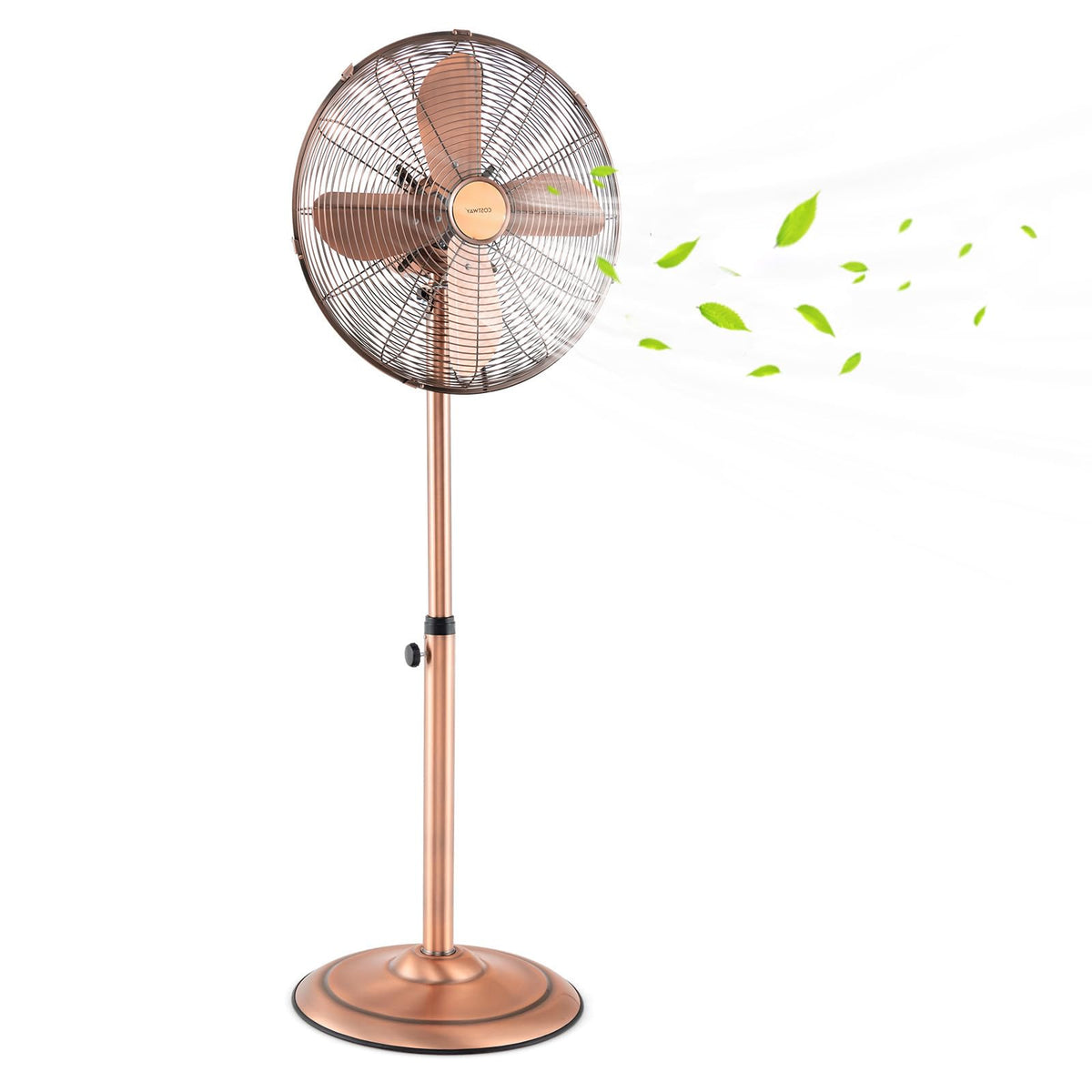 16" Metal Pedestal Fan with Adjustable Height I287256