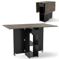 Drop Leaf Dining Table with Open Shelves & Drawer A1743