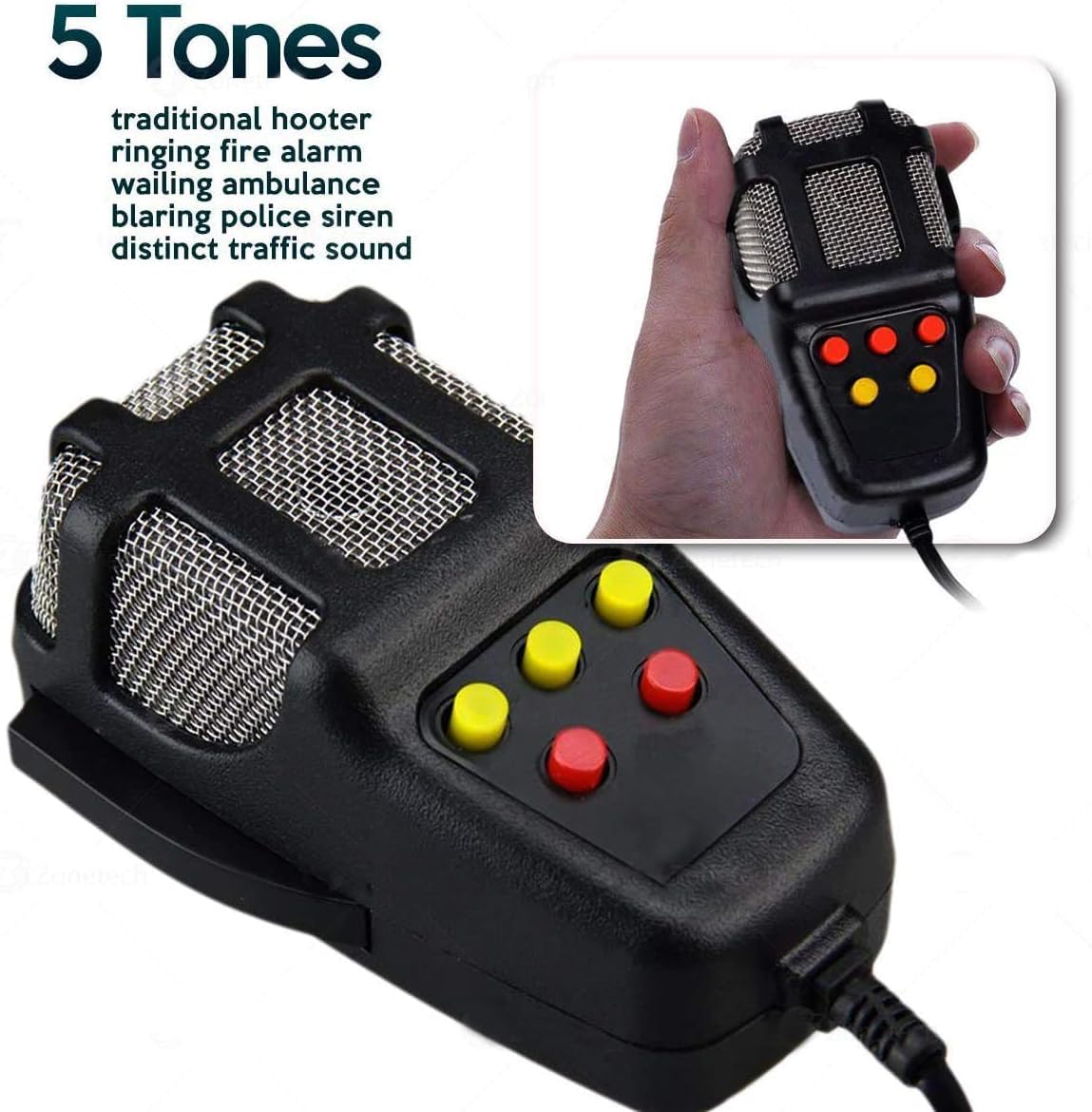 Car Siren Horn with Mic PA Speaker System T30239