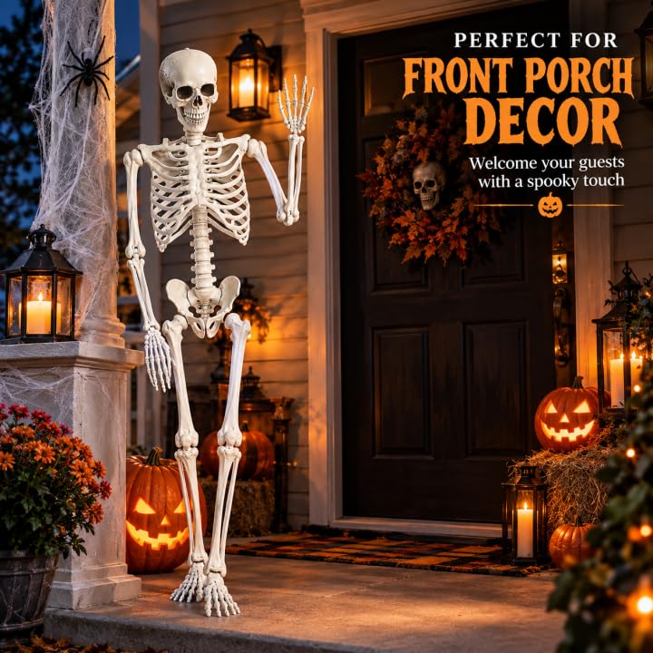 5.4FT Poseable Skeleton with Flexible Joints E8185