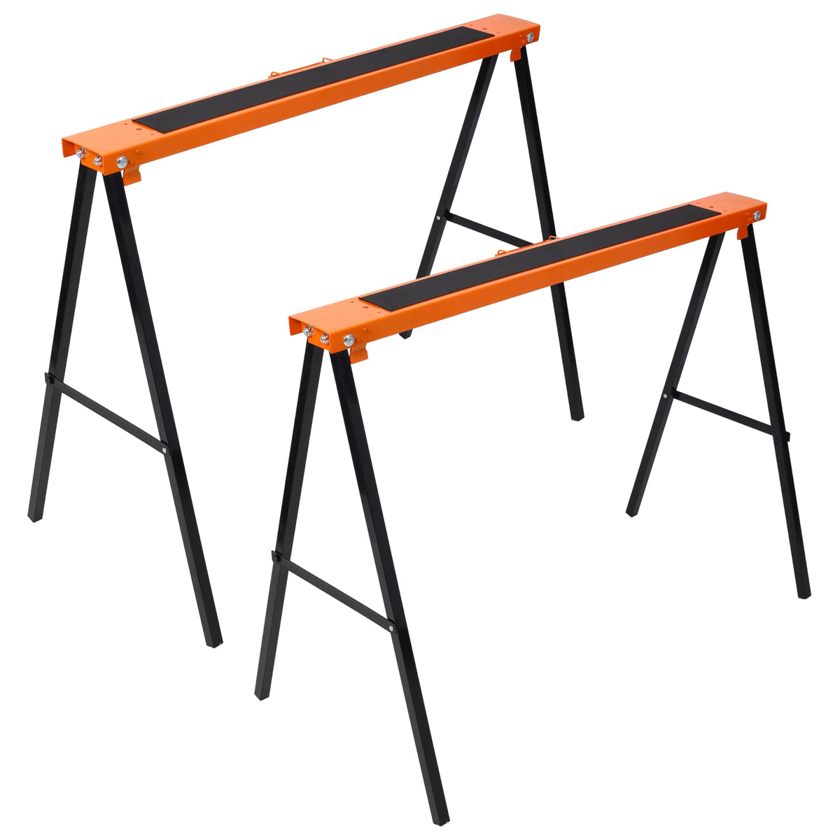 Folding Steel Saw Horses 2 Pack 275 lbs Capacity Q35431