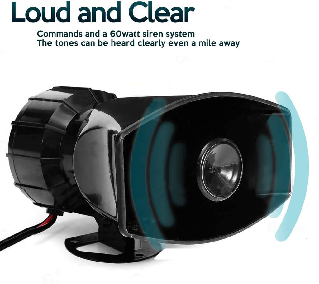 Car Siren Horn with Mic PA Speaker System T30239