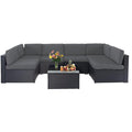 Grey 7-Piece Outdoor Patio Furniture Set W503818