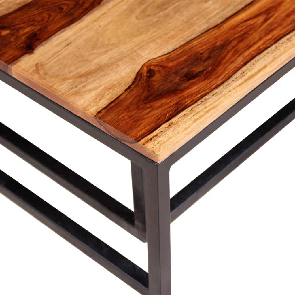 Two Piece Nesting Solid Sheesham Wood Coffee Table Set A10538
