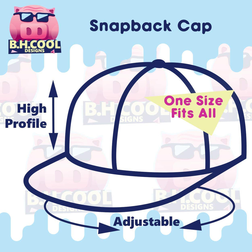 Structured Flat Bill Snapback Cap S33576