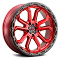20x9 5x150 +12mm Red Wheel Rim C60125