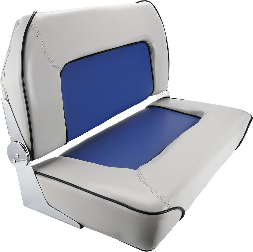 Folding Boat Seat Grey and Blue Q6091