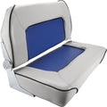 Folding Boat Seat Grey and Blue Q6091