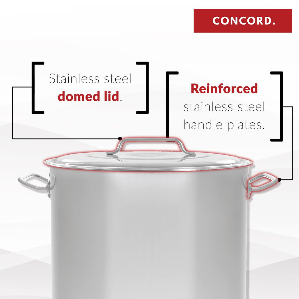 40 Quart Stainless Steel Stock Pot with Steamer Basket and Propane Stove U513