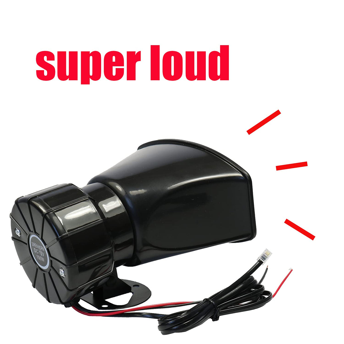 7 Tone 100W 12V Car Siren Horn with Microphone C3224