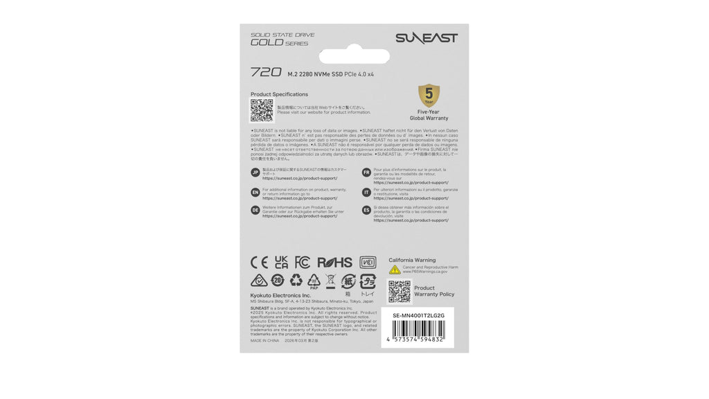 1TB M.2 2280 PCIe4.0 NVMe Internal SSD Z69382