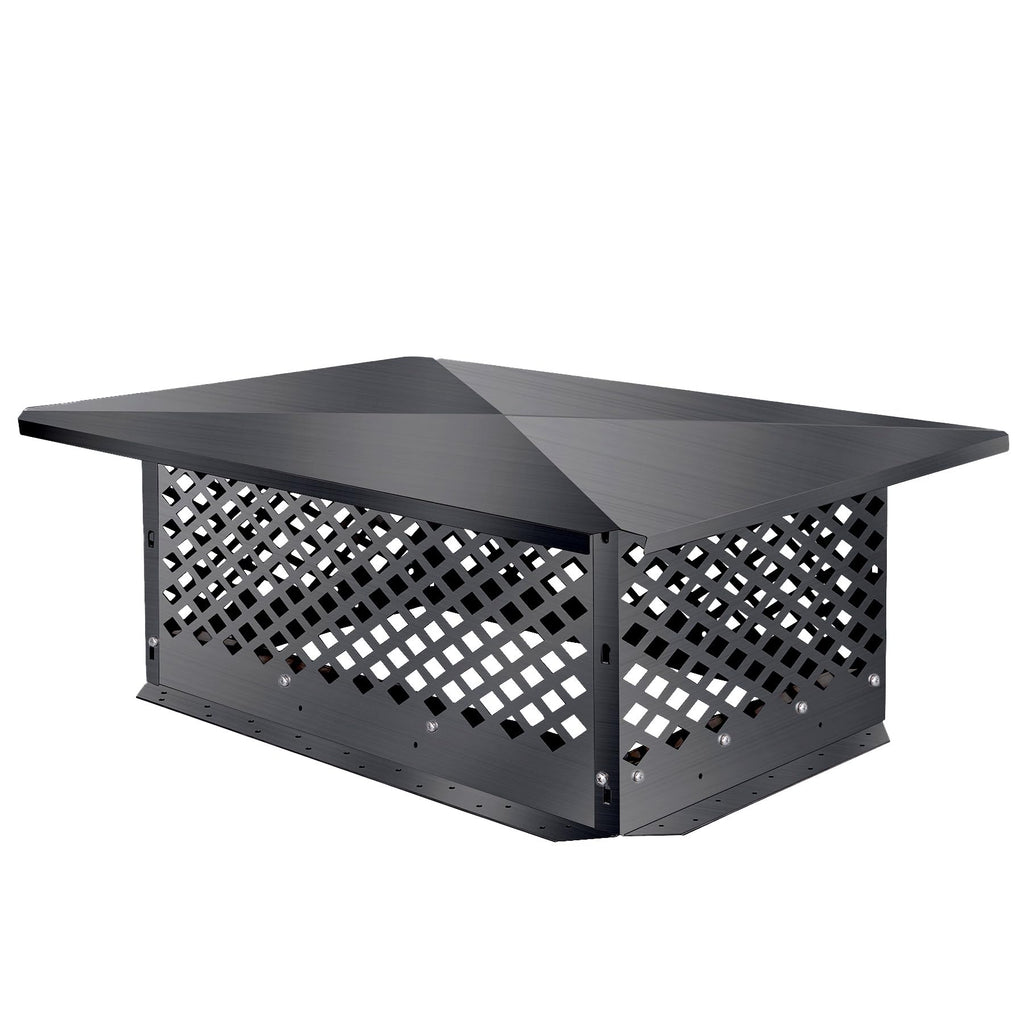Black Alloy Steel Chimney Cap F904