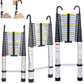 Aluminum Telescoping Extension Ladder 330 Lb Capacity T14027