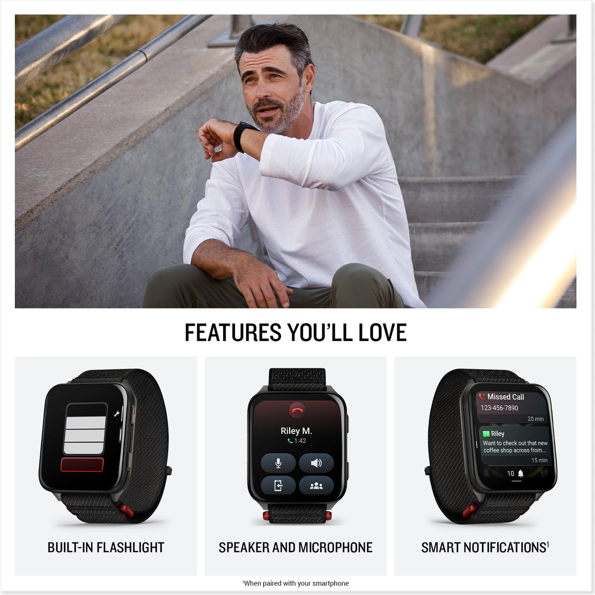 Black 51mm Smartwatch Q33952