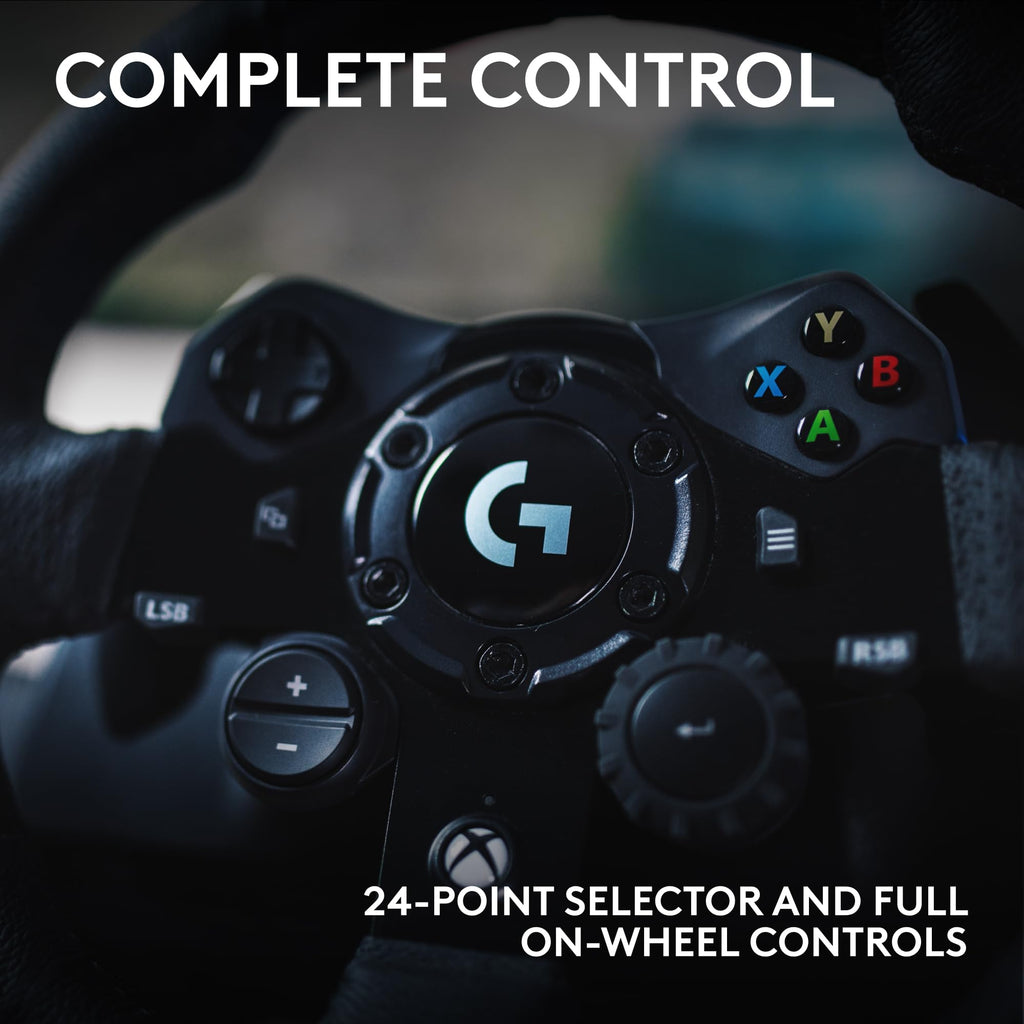 Racing Wheel and Pedals with Force Feedback and Leather Wheel Cover W19835
