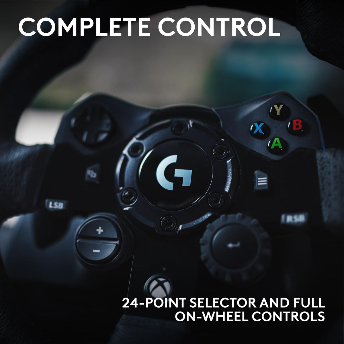 Racing Wheel and Pedals with Force Feedback and Leather Wheel Cover W19835