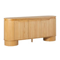 70 Inch White Oak Wood Sideboard TV Stand with Storage Q407172