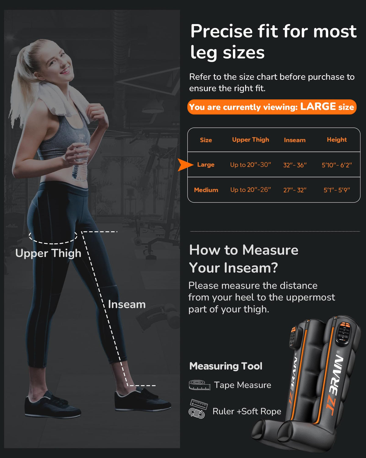 Cordless Rechargeable Leg Compression Boots L244