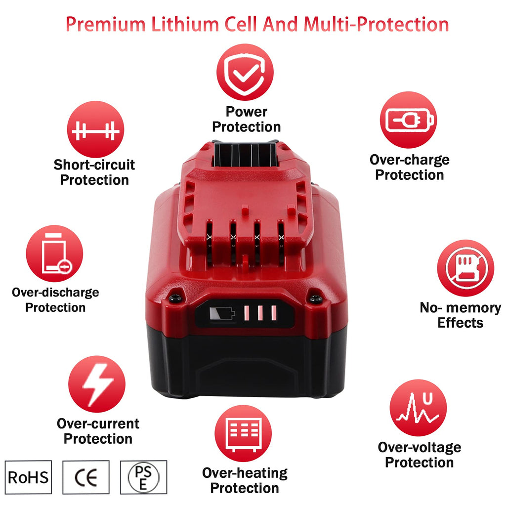 20V 6.0Ah Replacement Battery D8180