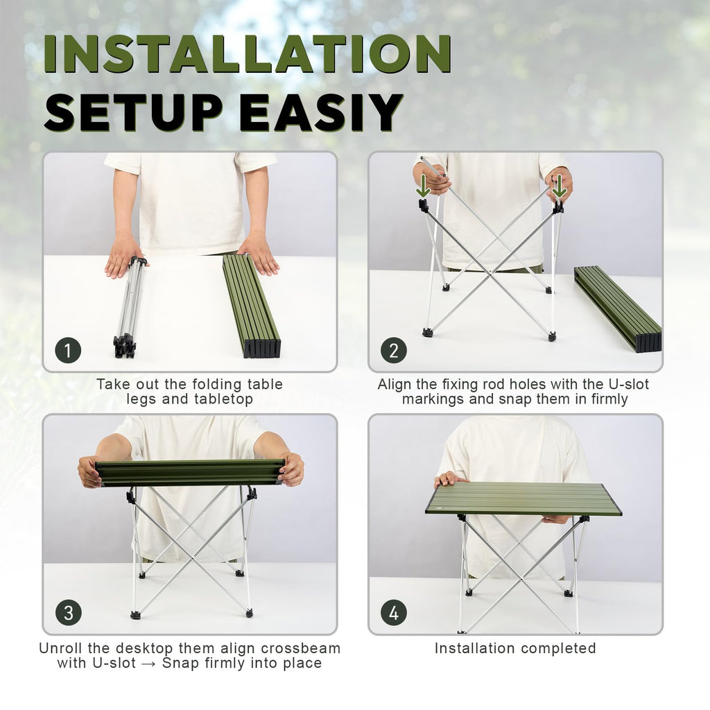 Ultralight Aluminum Folding Camping Side Table L3168