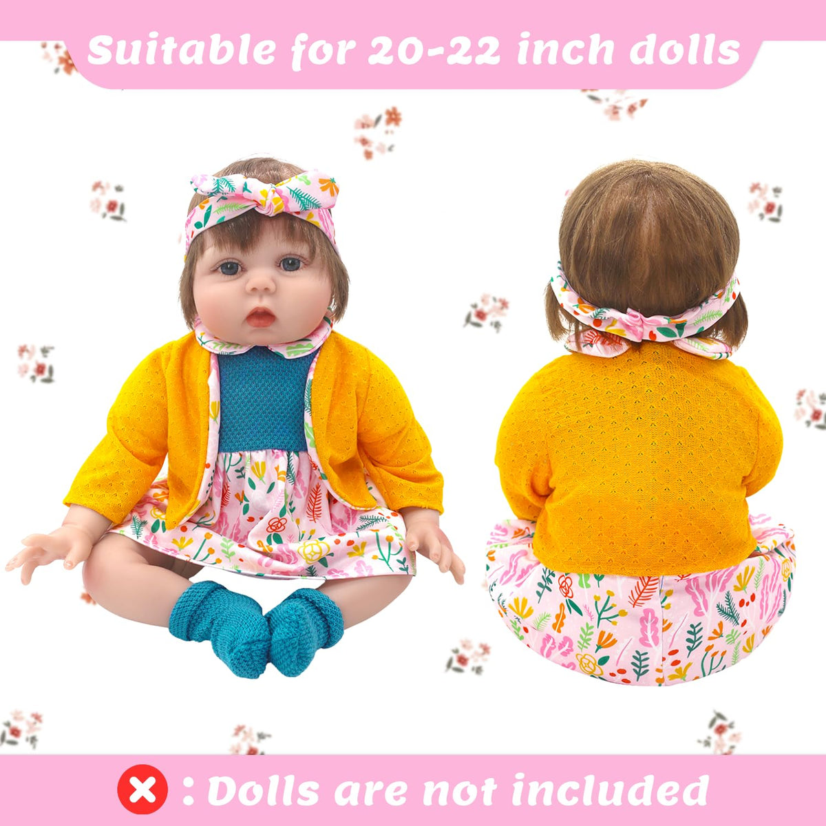 Reborn Doll Clothes for 20-22 Inch Dolls G14327