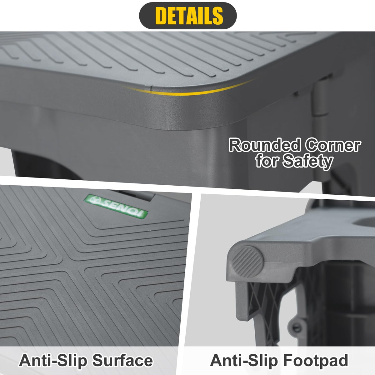 Folding 2-Step Non-Slip Step Stool C487325