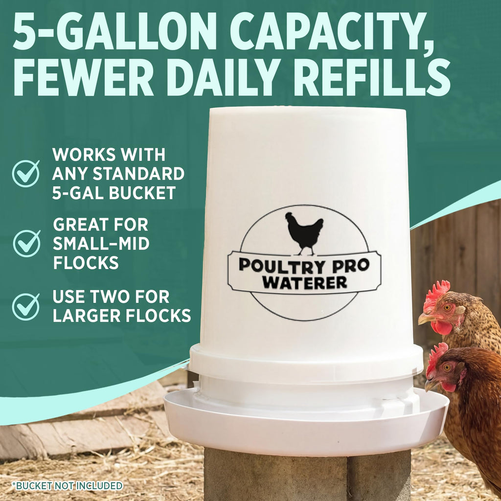 Chicken Waterer for 5 Gallon Bucket U85505