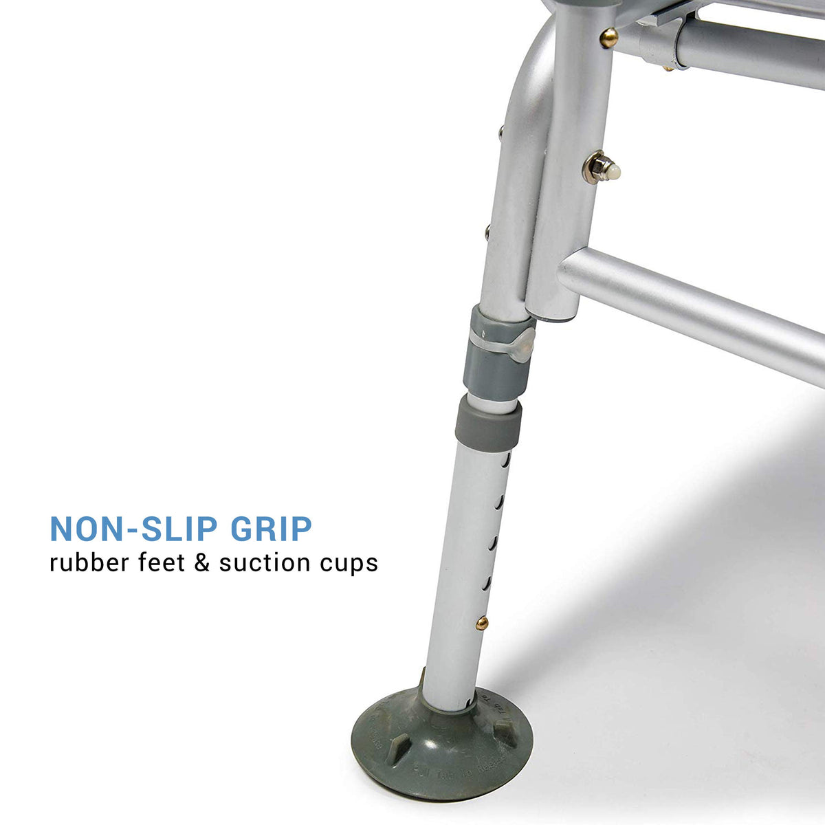 2-in-1 Tub Transfer Bench & Shower Chair, Padded Seat & Back, Height Adjustable Z315