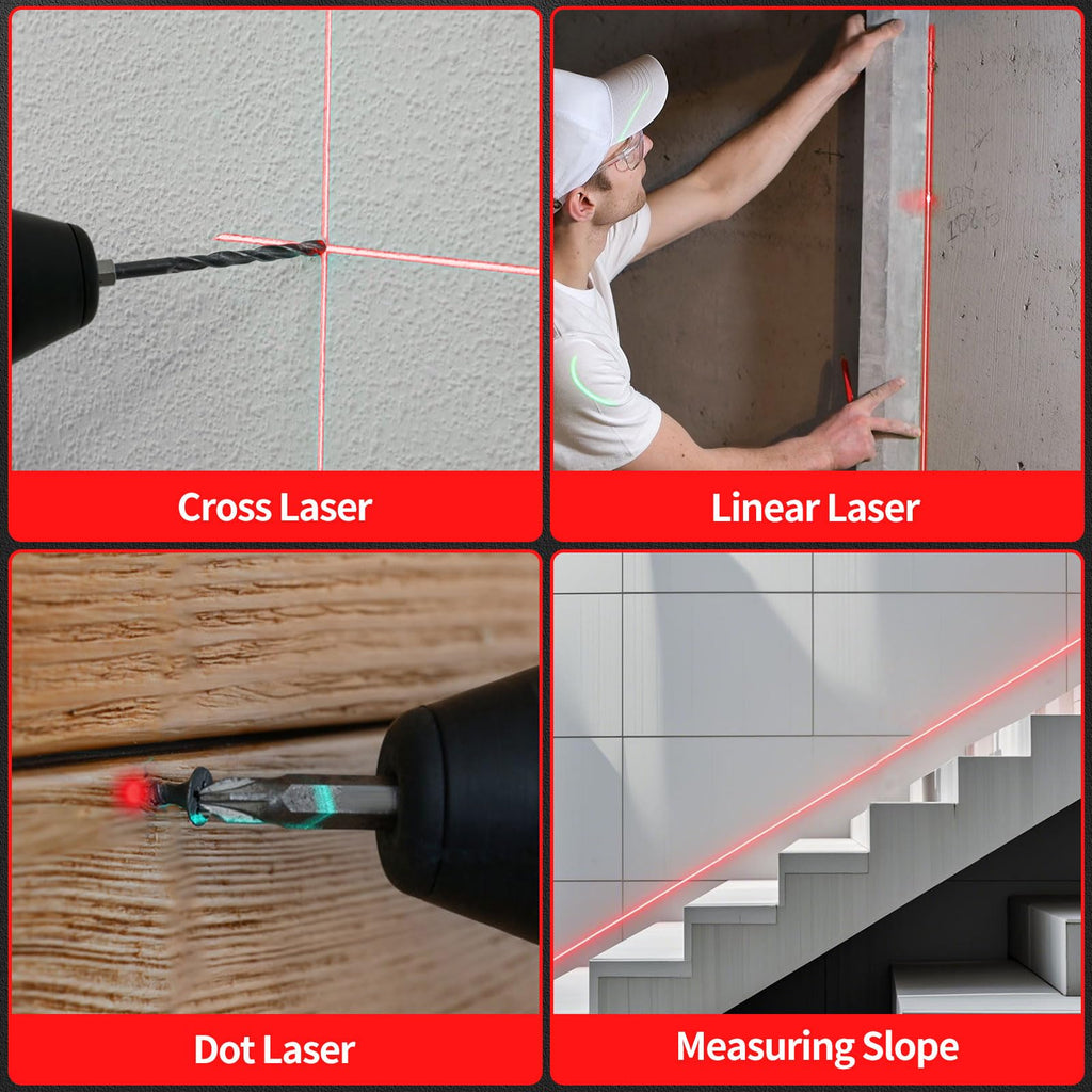 4-in-1 Laser Level with Tripod Magnetic F50186