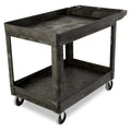 2-Shelf Utility Service Cart, Black, 500 lbs. Capacity U91979