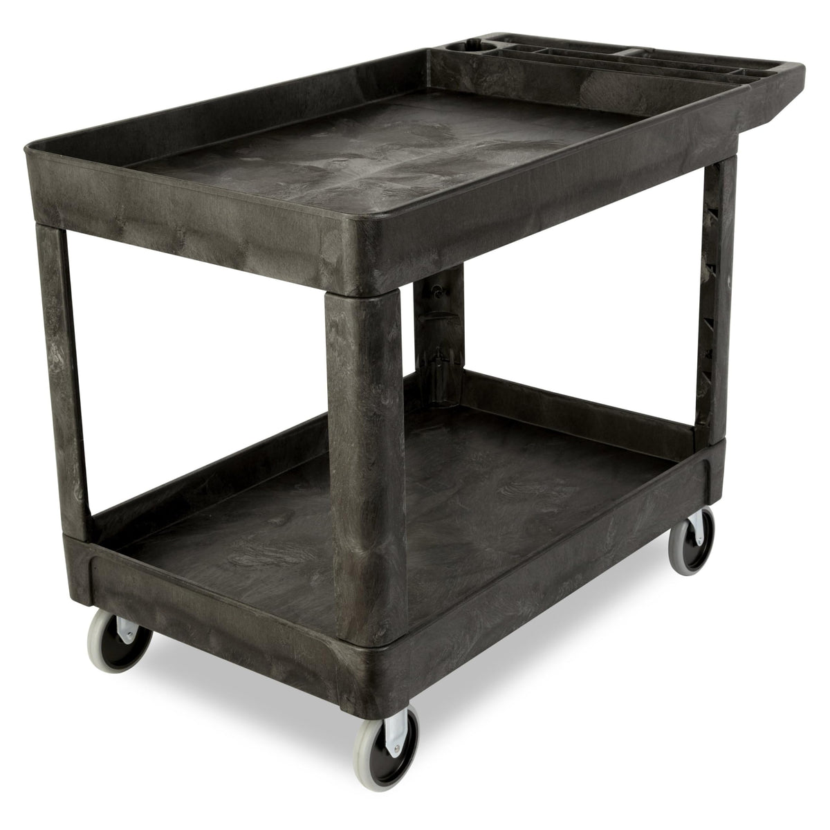 2-Shelf Utility Service Cart, Black, 500 lbs. Capacity U91979