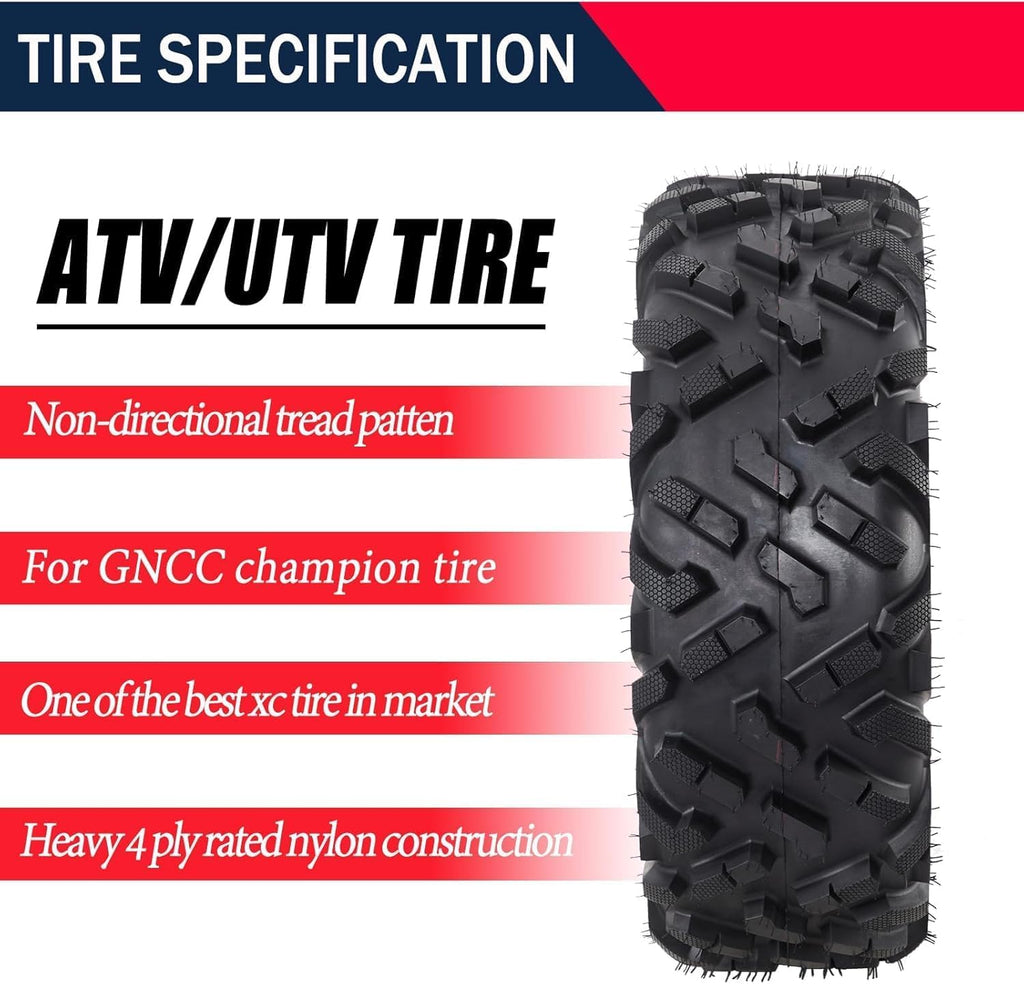 19X7-8 Set of 2 Tubeless ATV Tires P1665