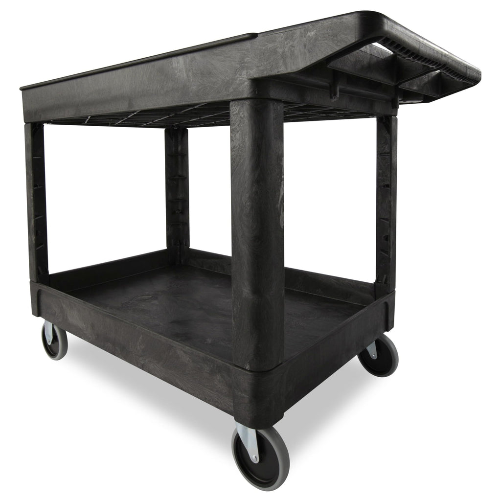2-Shelf Utility Service Cart, Black, 500 lbs. Capacity U91979