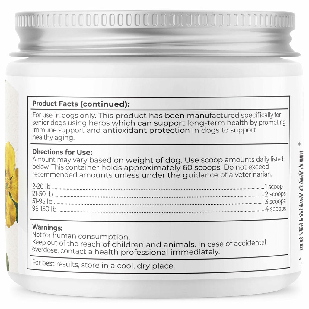 Herbal Supplement for Senior Dogs, 7 Oz H466