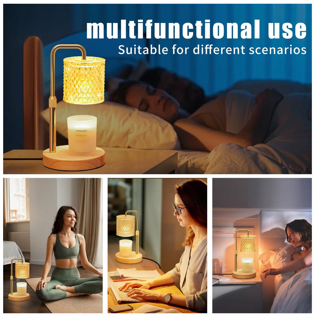 Dimmable Candle Warmer Lamp with Timer J812