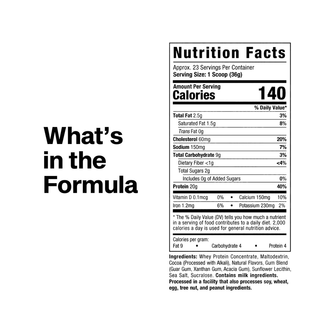 Grass-Fed Whey Protein Powder Triple Chocolate 1.8LB Y25727