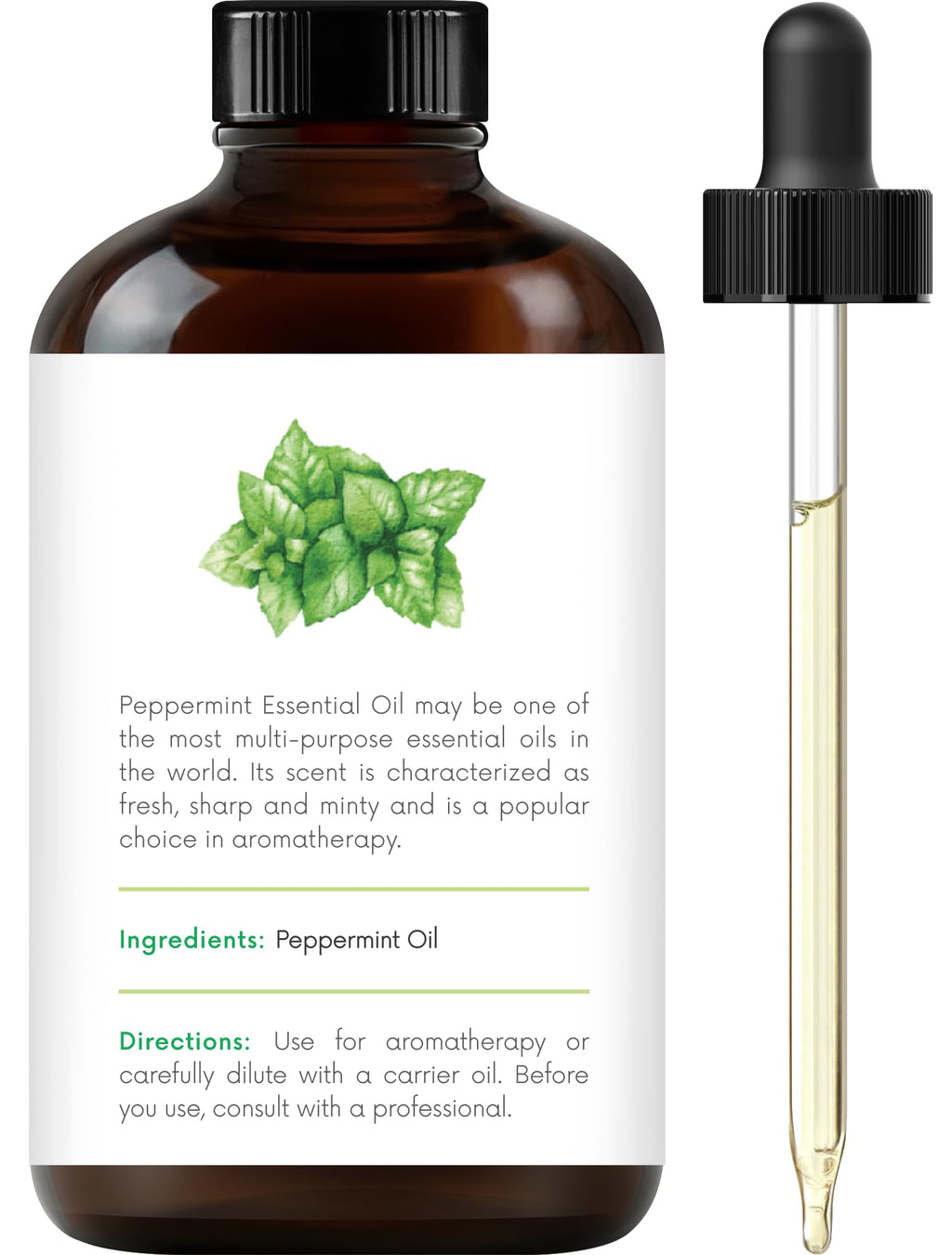 Peppermint Tea Tree Lavender Essential Oil Set 4 Fl. Oz Z75747